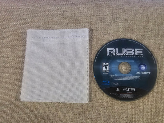PS3 R.U.S.E. Game Disc and Case Ubisoft EyeToy Compatible RTS War Tested Works