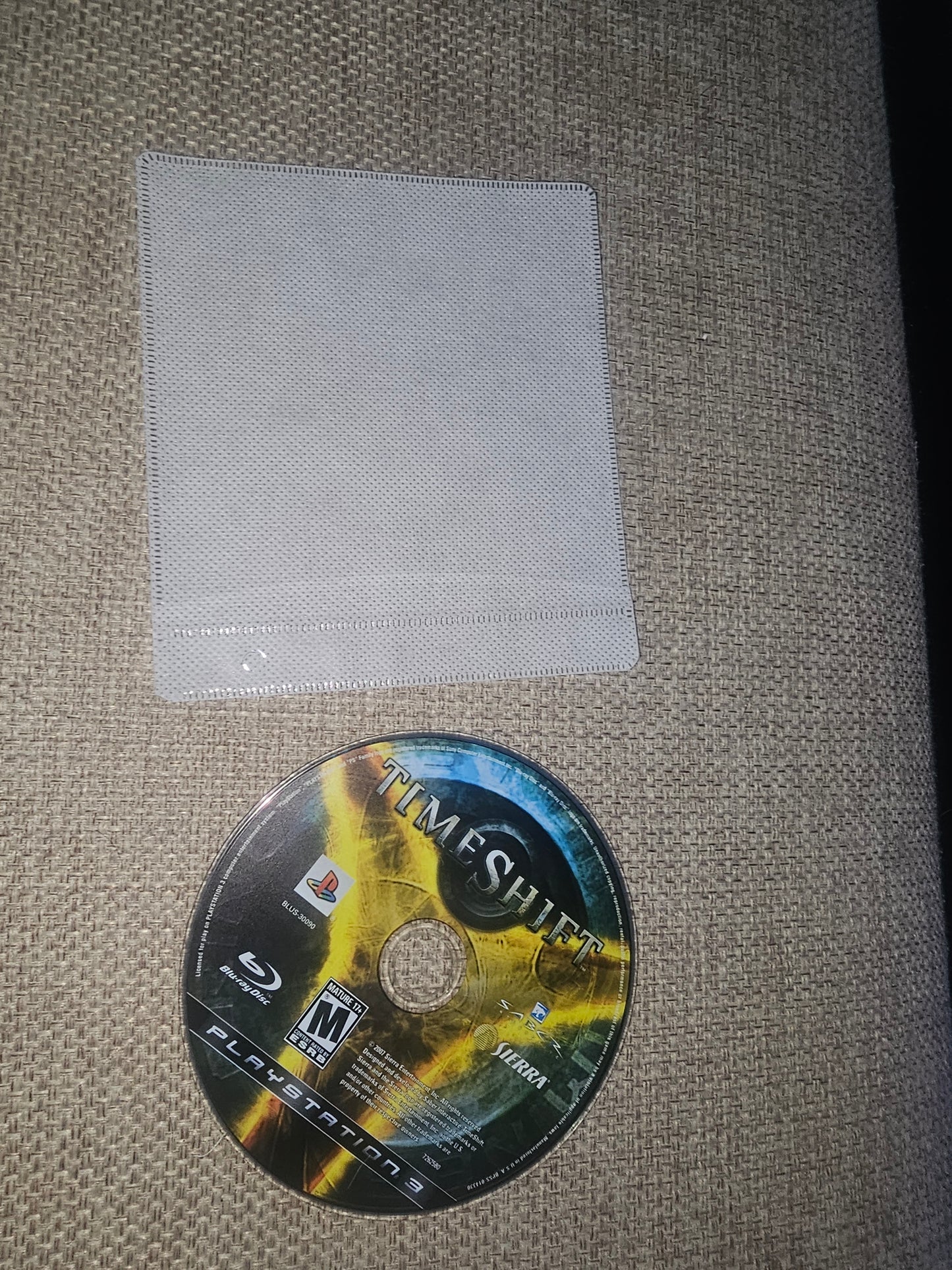 TimeShift Sony Playstation 3 PS3 (Multiplayer, 2007 First-Person Shooter)