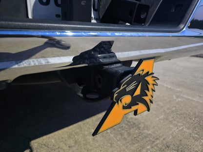 Angleton Wildcats Football Trailer Hitch Cover Cap Plug – Fits 2" Receiver Truck SUV – Orange Texas High School Fan Gift
