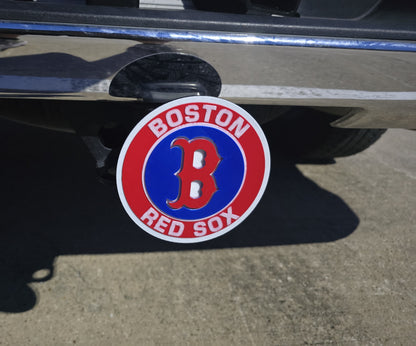 Boston Red Sox Baseball Trailer Hitch Cover Cap Plug – Fits 2" Receiver Truck SUV – Fan Gift Boston Providence Hartford
