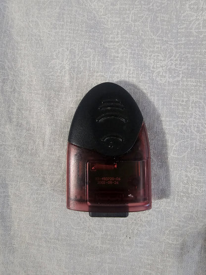 Original Microsoft XBOX Mad Catz Memory Card Unit 8MB Clear /Red Item # 4507