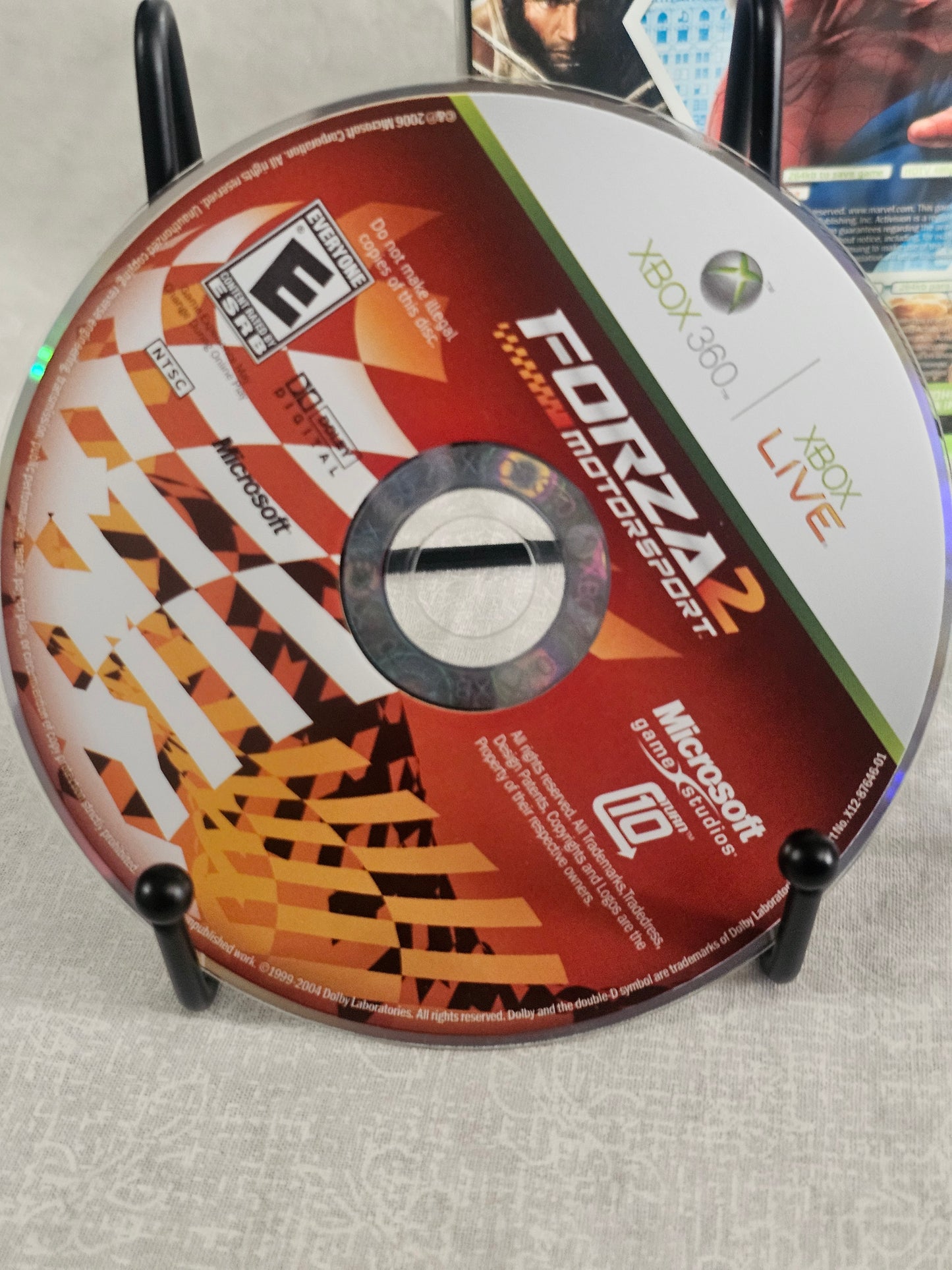Marvel Ultimate Alliance & Forza 2 (Xbox 360) 2 Disc Set Complete Booklets CIB