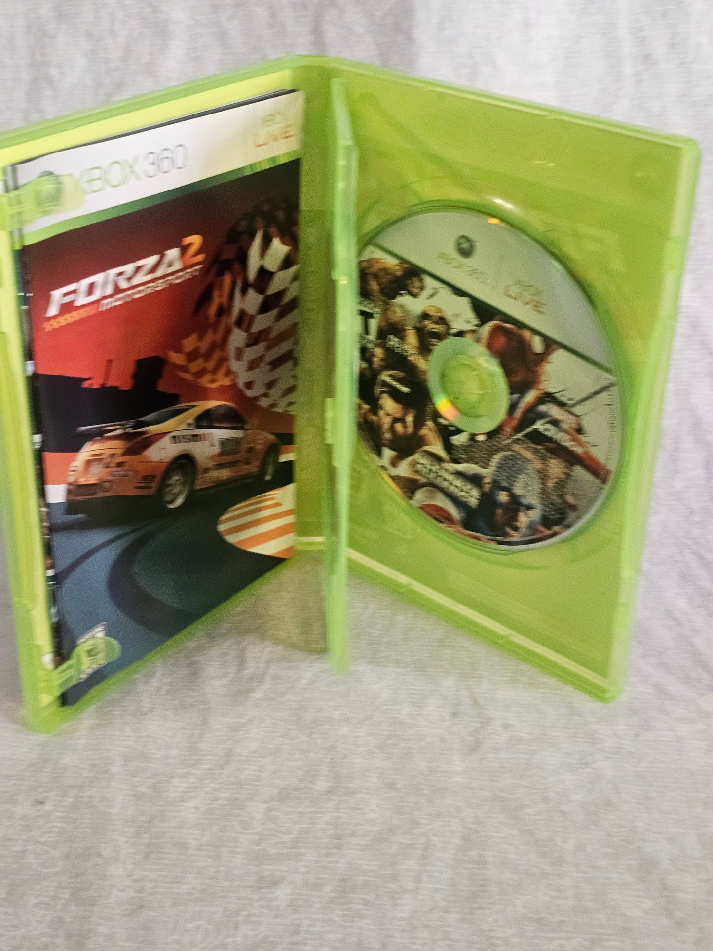 Marvel Ultimate Alliance & Forza 2 (Xbox 360) 2 Disc Set Complete Booklets CIB