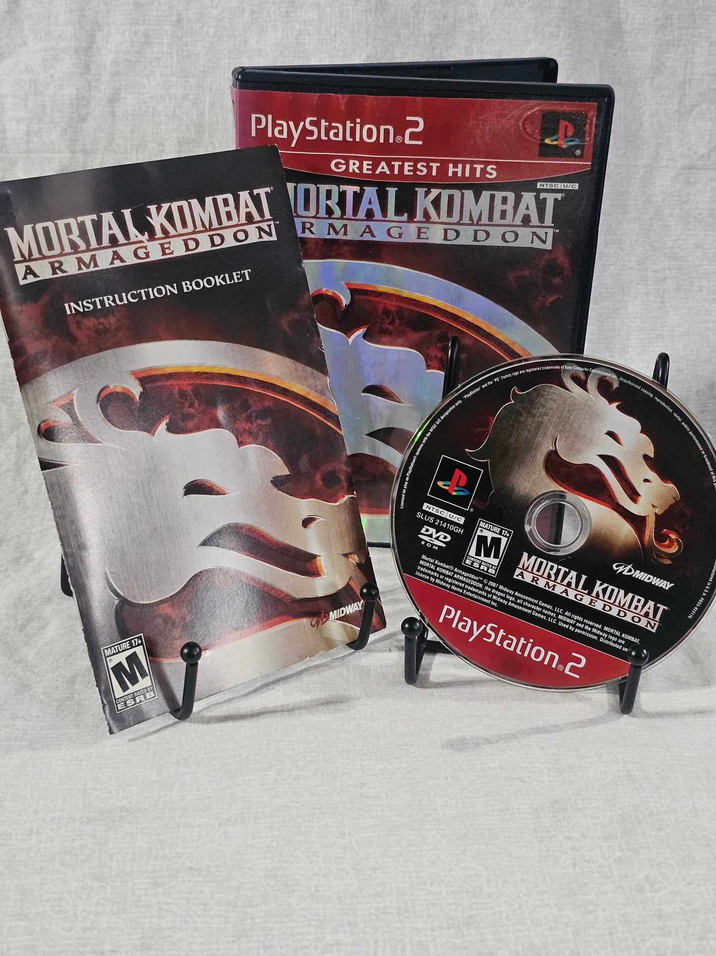 Mortal Kombat: Armageddon (Sony PlayStation 2, 2006) Complete Registration Card