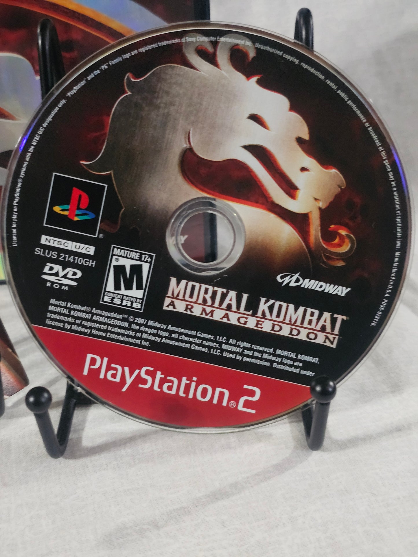Mortal Kombat: Armageddon (Sony PlayStation 2, 2006) Complete Registration Card