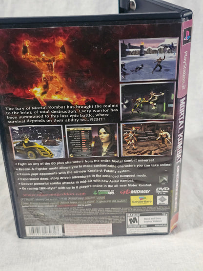 Mortal Kombat: Armageddon (Sony PlayStation 2, 2006) Complete Registration Card