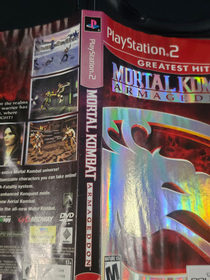 Mortal Kombat: Armageddon (Sony PlayStation 2, 2006) Complete Registration Card