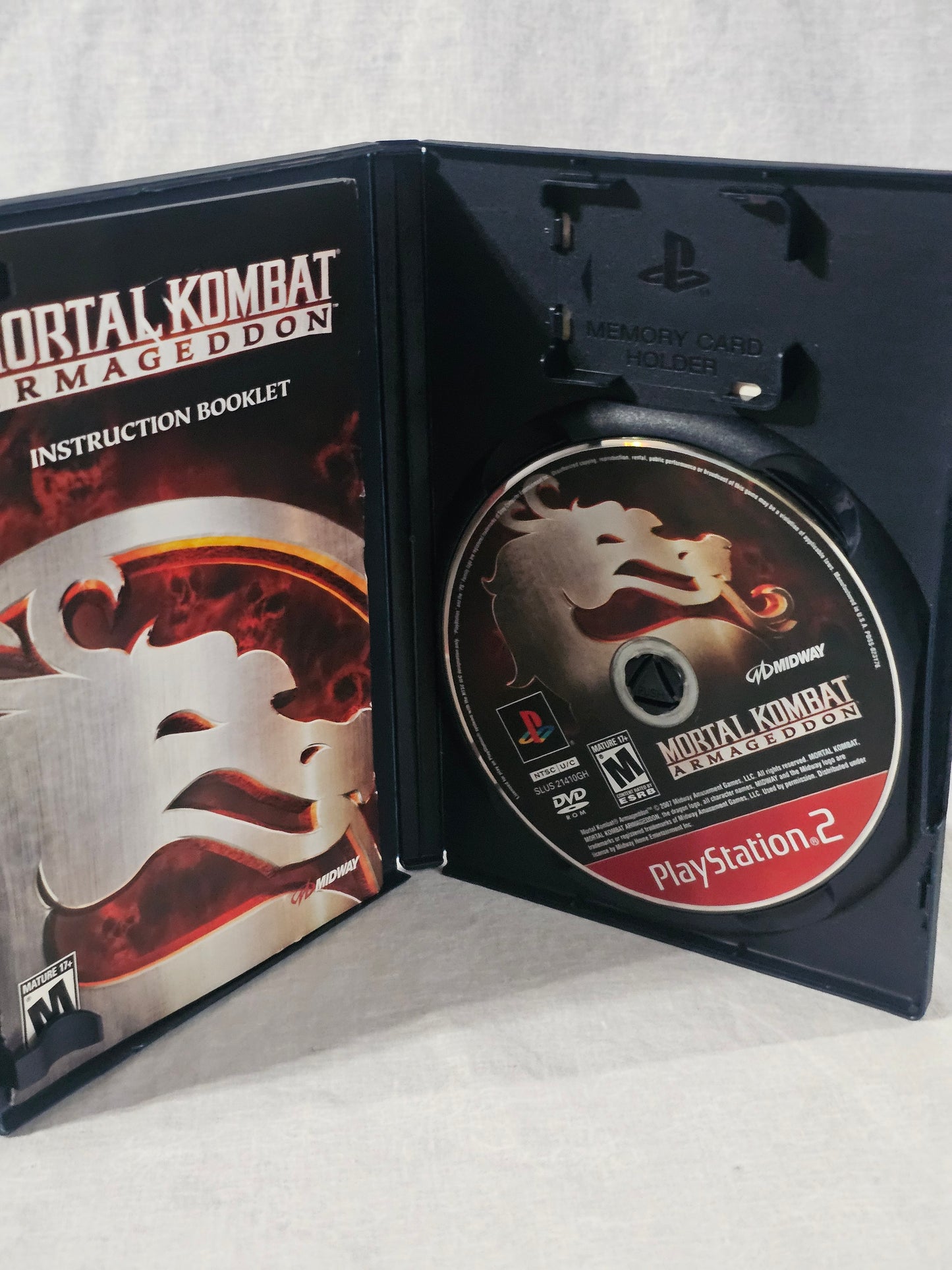 Mortal Kombat: Armageddon (Sony PlayStation 2, 2006) Complete Registration Card