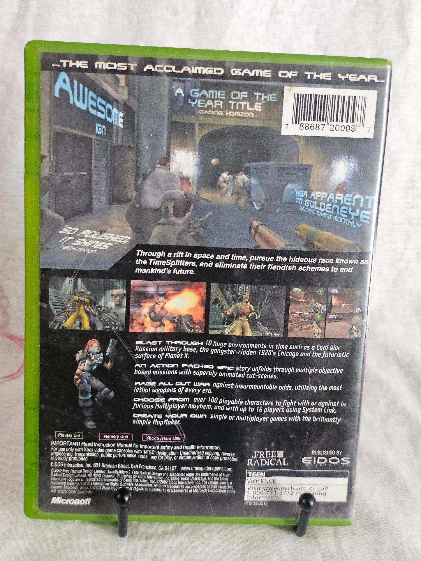 Time Splitters 2 (Microsoft Xbox, 2002) Near Mint