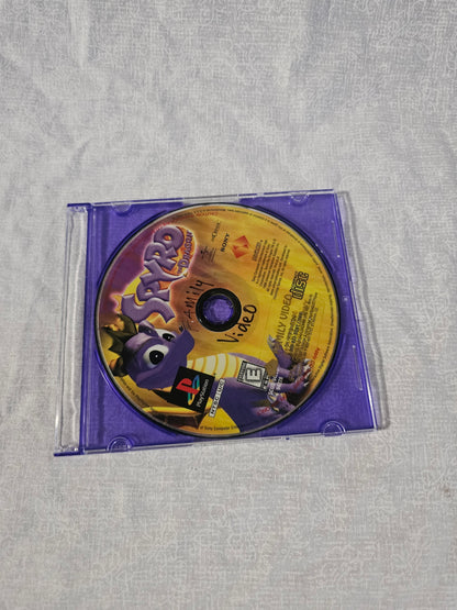 Spyro the Dragon (PlayStation 1, 1998) Disc Good Tested Working Black Label
