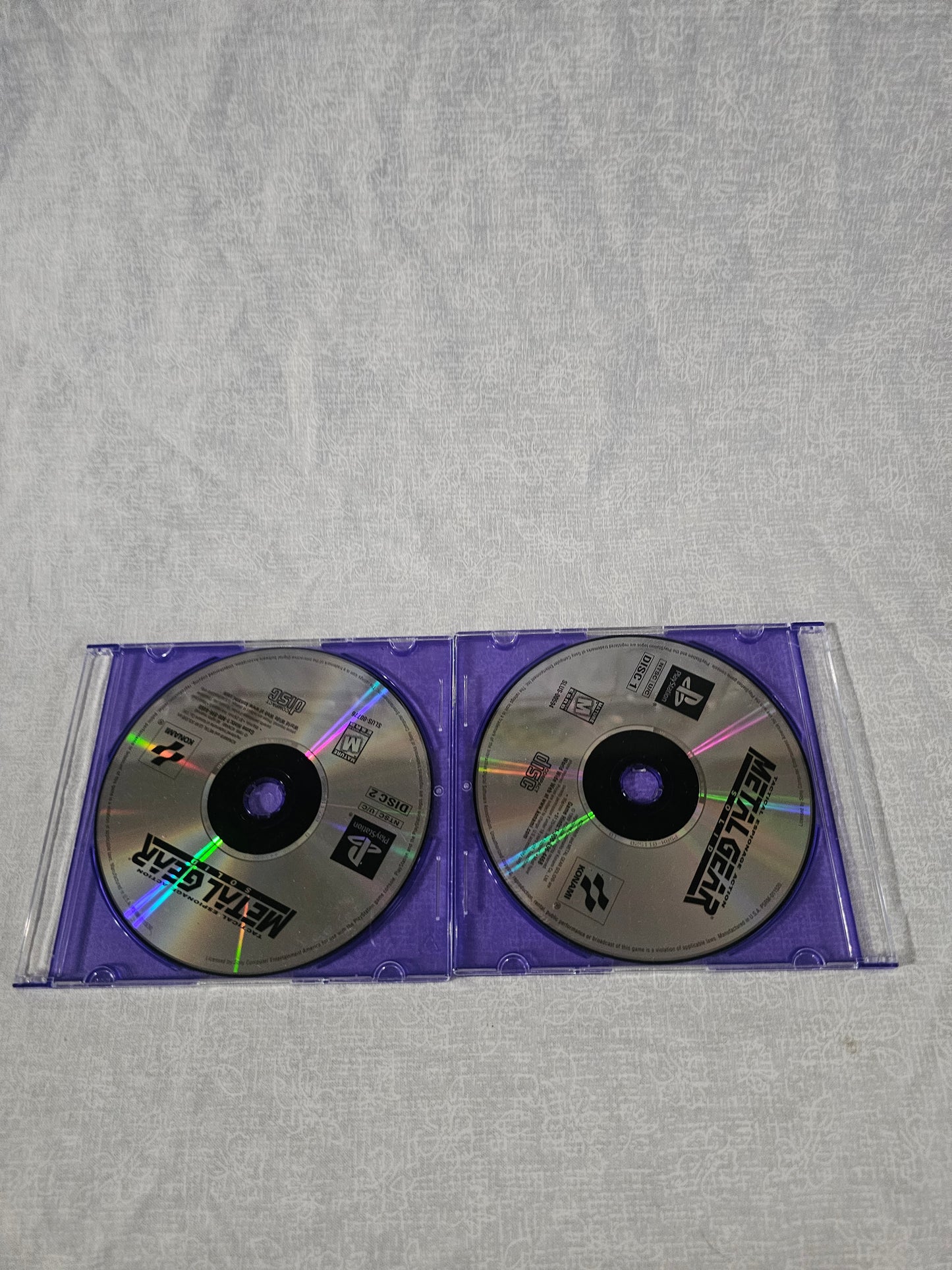Metal Gear Solid 1998 Sony PlayStation 1 PS1 Disc and Case Tested Good