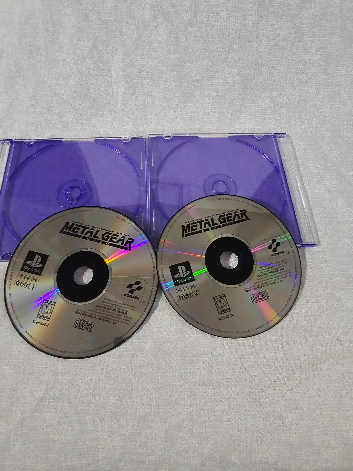 Metal Gear Solid 1998 Sony PlayStation 1 PS1 Disc and Case Tested Good