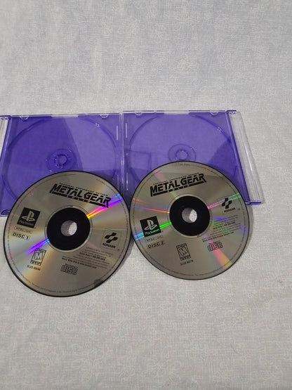 Metal Gear Solid 1998 Sony PlayStation 1 PS1 Disc and Case Tested Good