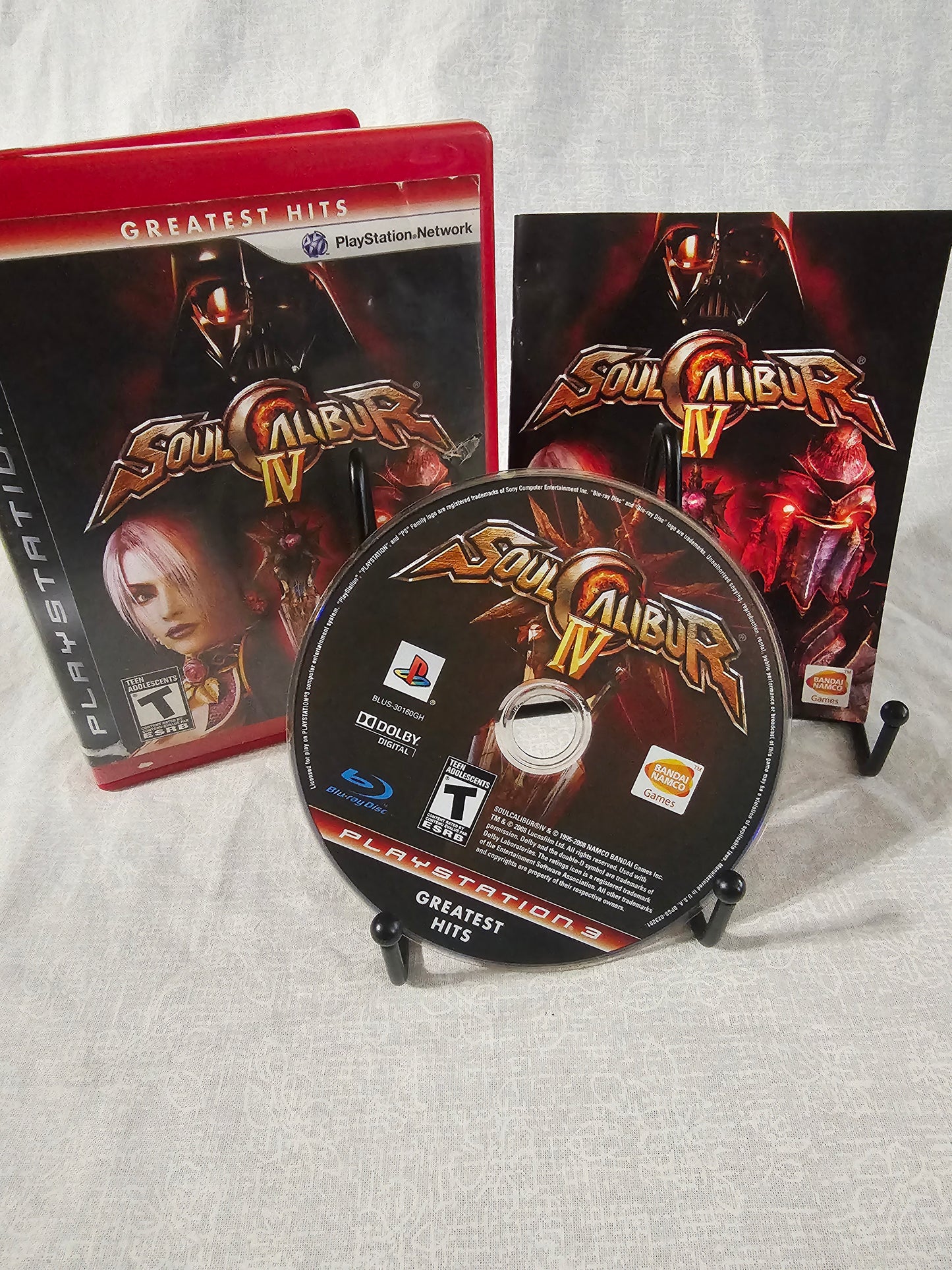 PS3 Soul Calibur 4 Video Game Sony PlayStation 3 2008 Complete Very Good Tested