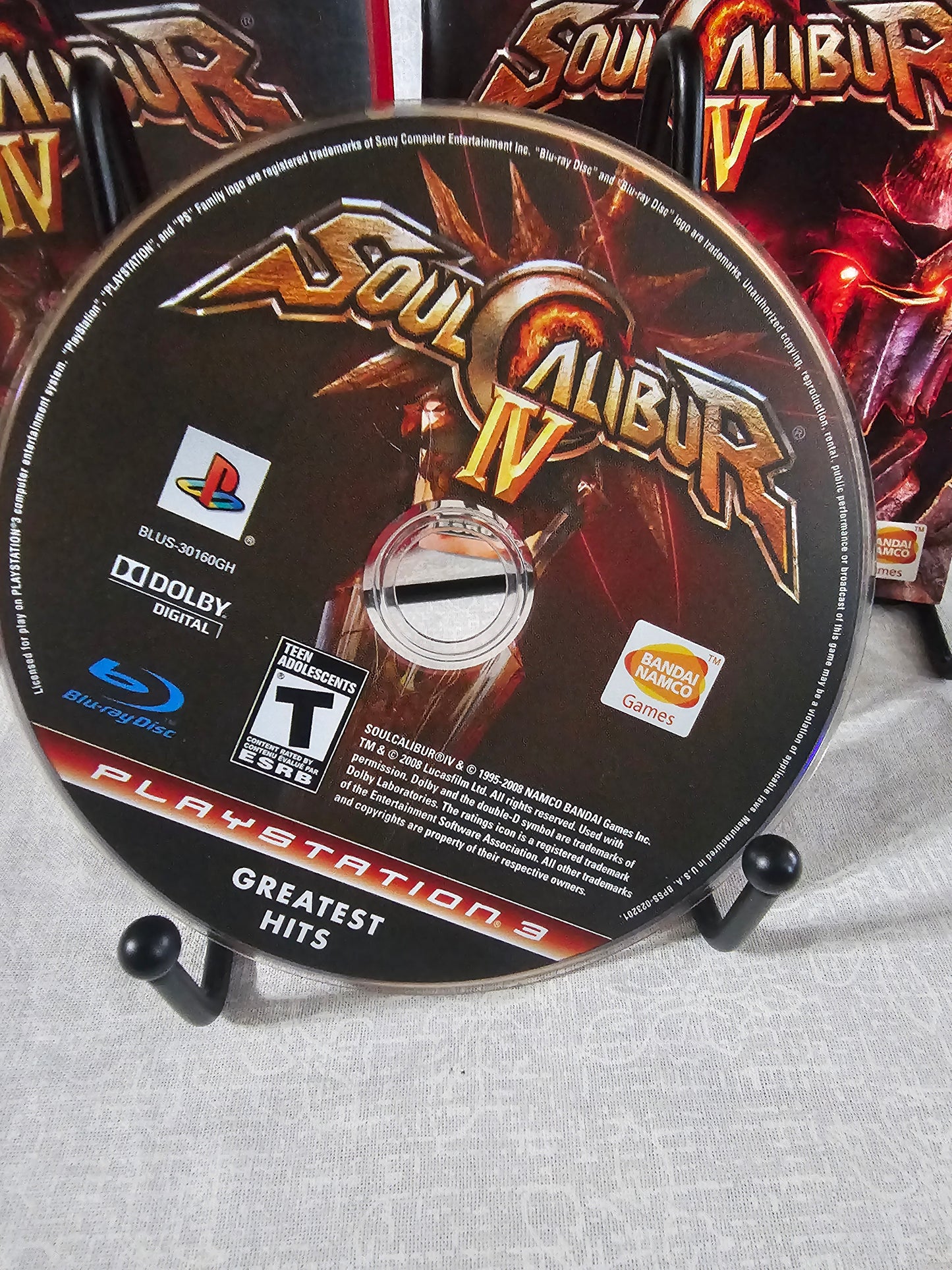 PS3 Soul Calibur 4 Video Game Sony PlayStation 3 2008 Complete Very Good Tested
