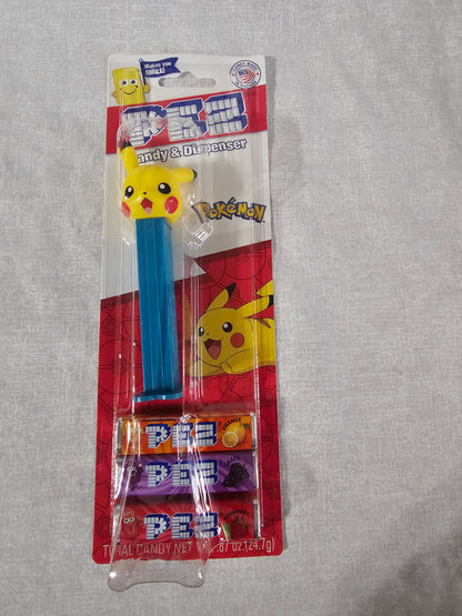 Pokemon Pez Dispenser 3 Piece Set Bundle Pikachu Winking Orange Gengar Purple Pokeball (Copy)