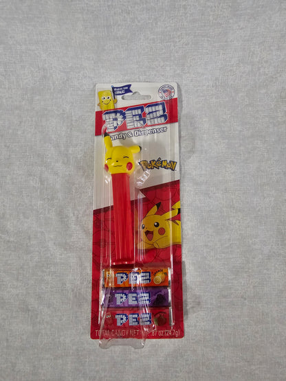 Pokemon Pez Dispenser 3 Piece Set Bundle Pikachu Winking Orange Gengar Purple Pokeball (Copy)