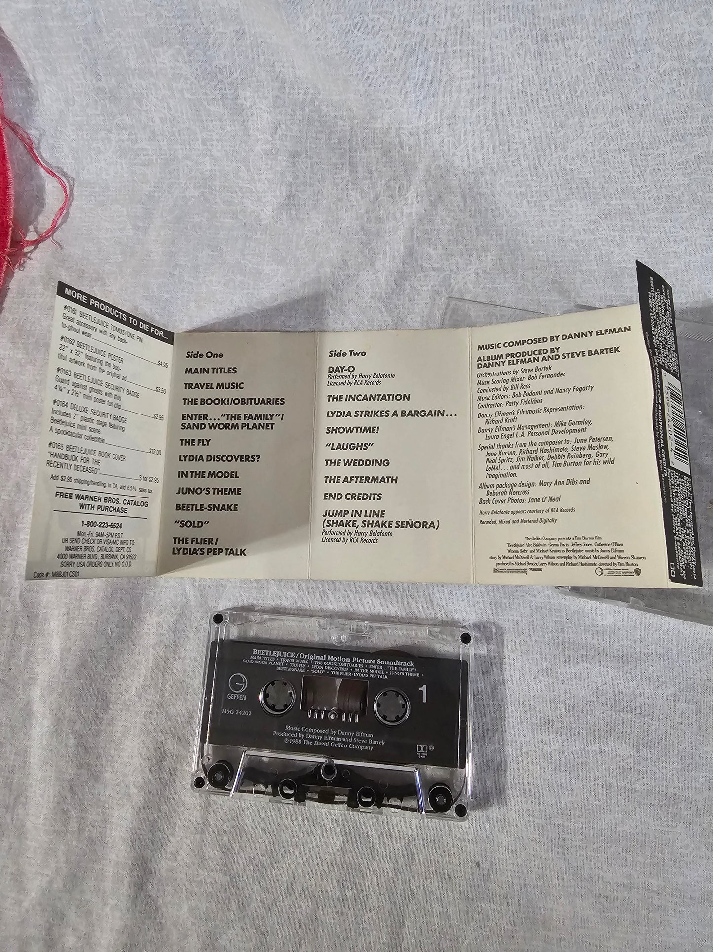 Beetlejuice Original Motion Picture Soundtrack Danny Elfman 1988 Cassette Tape