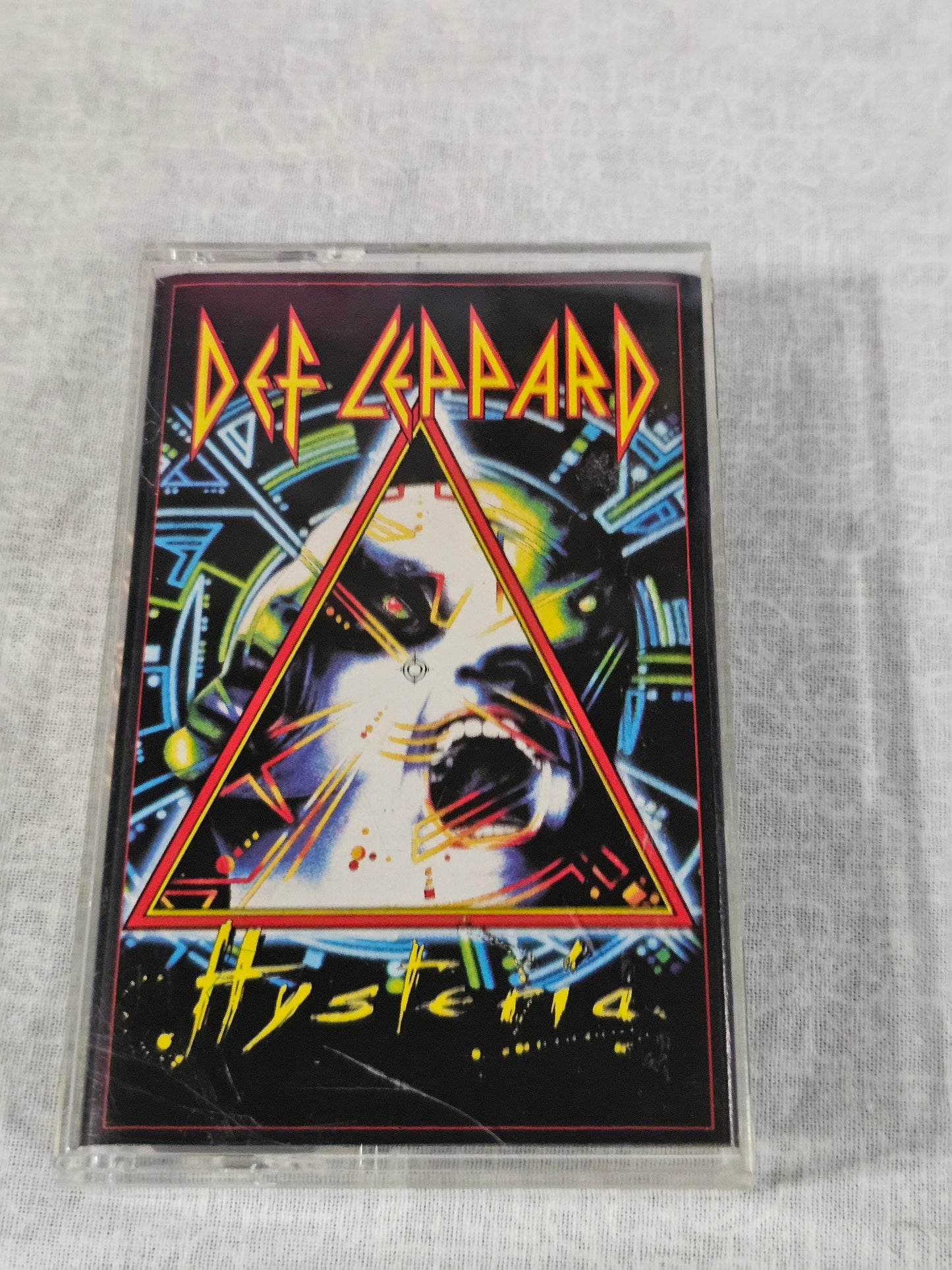 Def Leppard Hysteria Cassette Tape 1987 Chrome CrO2 Hair Metal Glam Metal EX