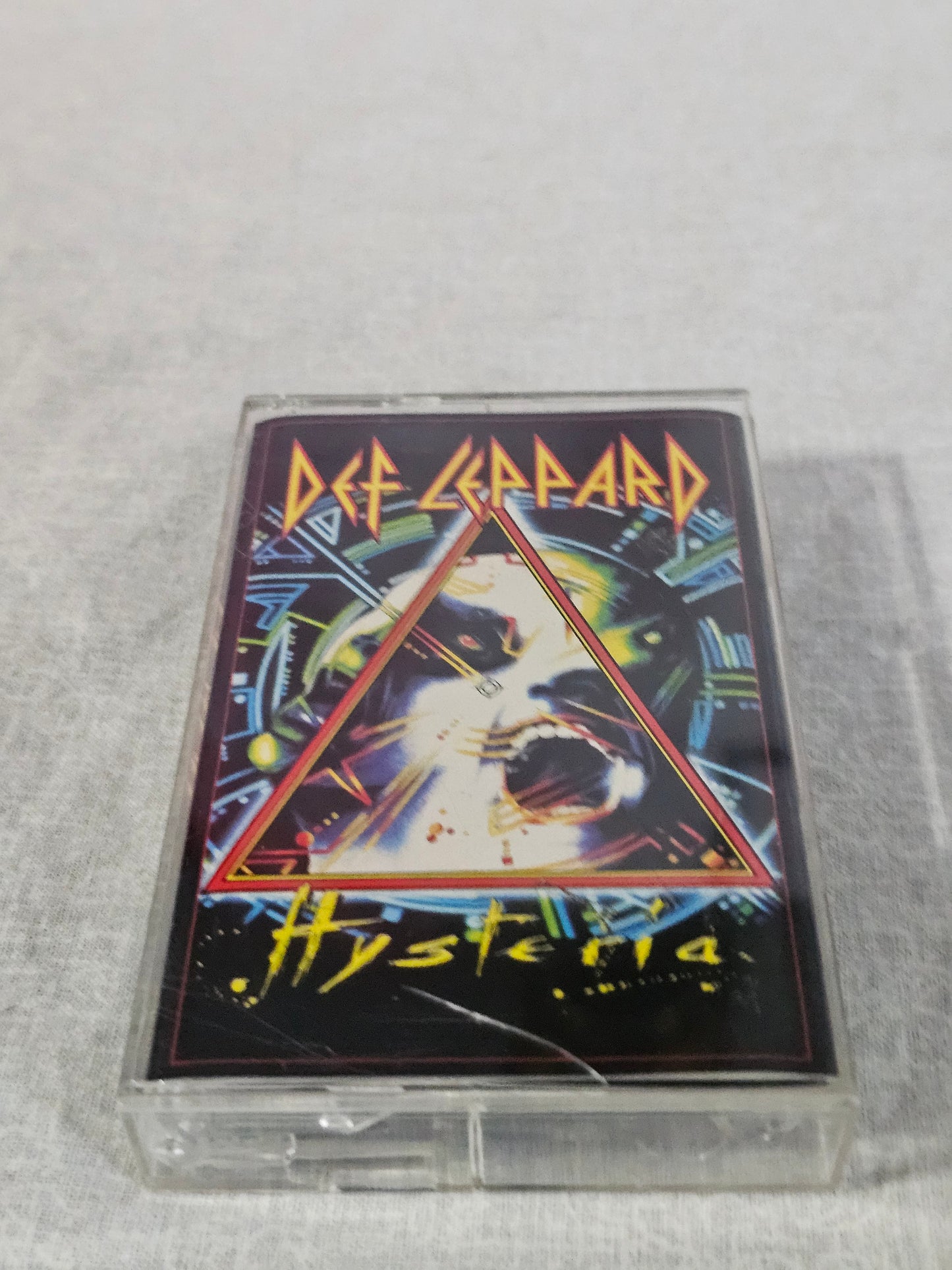 Def Leppard Hysteria Cassette Tape 1987 Chrome CrO2 Hair Metal Glam Metal EX