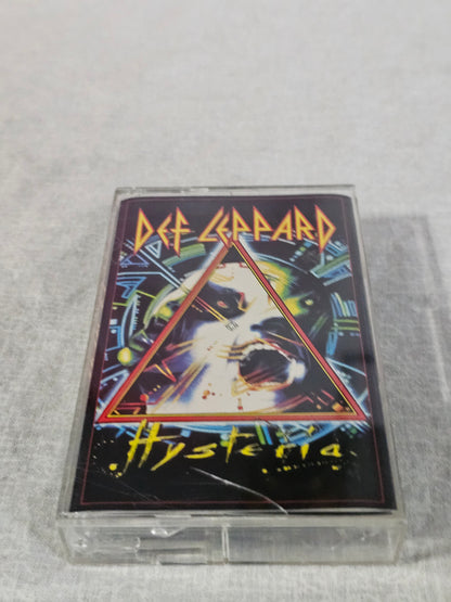 Def Leppard Hysteria Cassette Tape 1987 Chrome CrO2 Hair Metal Glam Metal EX