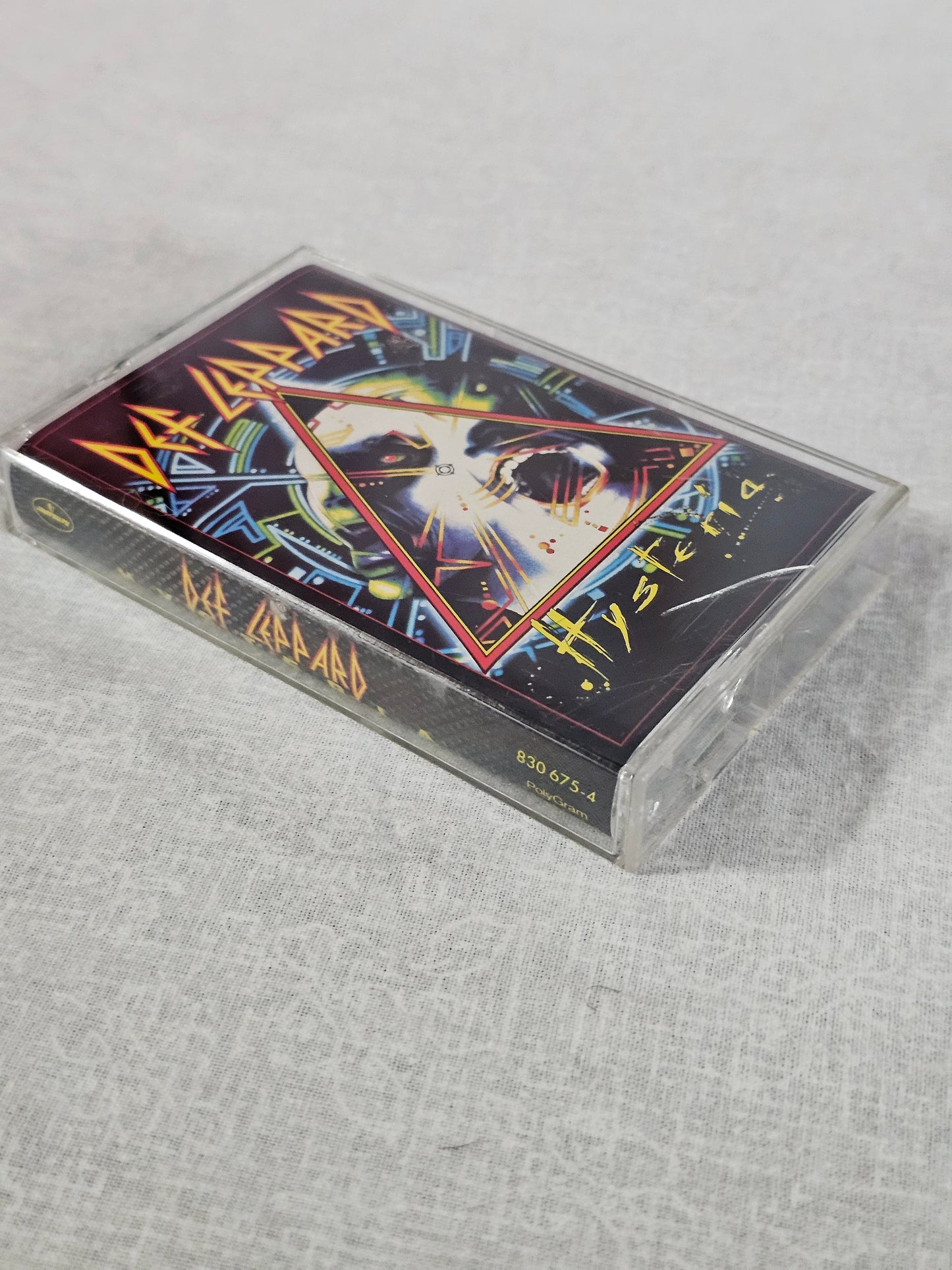 Def Leppard Hysteria Cassette Tape 1987 Chrome CrO2 Hair Metal Glam Metal EX