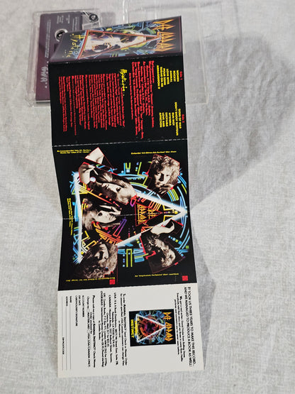 Def Leppard Hysteria Cassette Tape 1987 Chrome CrO2 Hair Metal Glam Metal EX