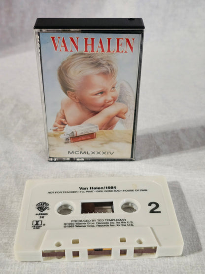 Vintage VAN HALEN 1984 Cassette Tape Classic Rock WB Record MCMLXXXIV