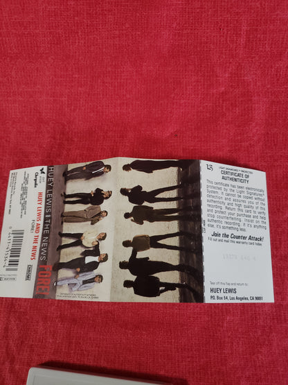 Huey Lewis and the News Cassette Tape Fore! EX/EX OVT41534