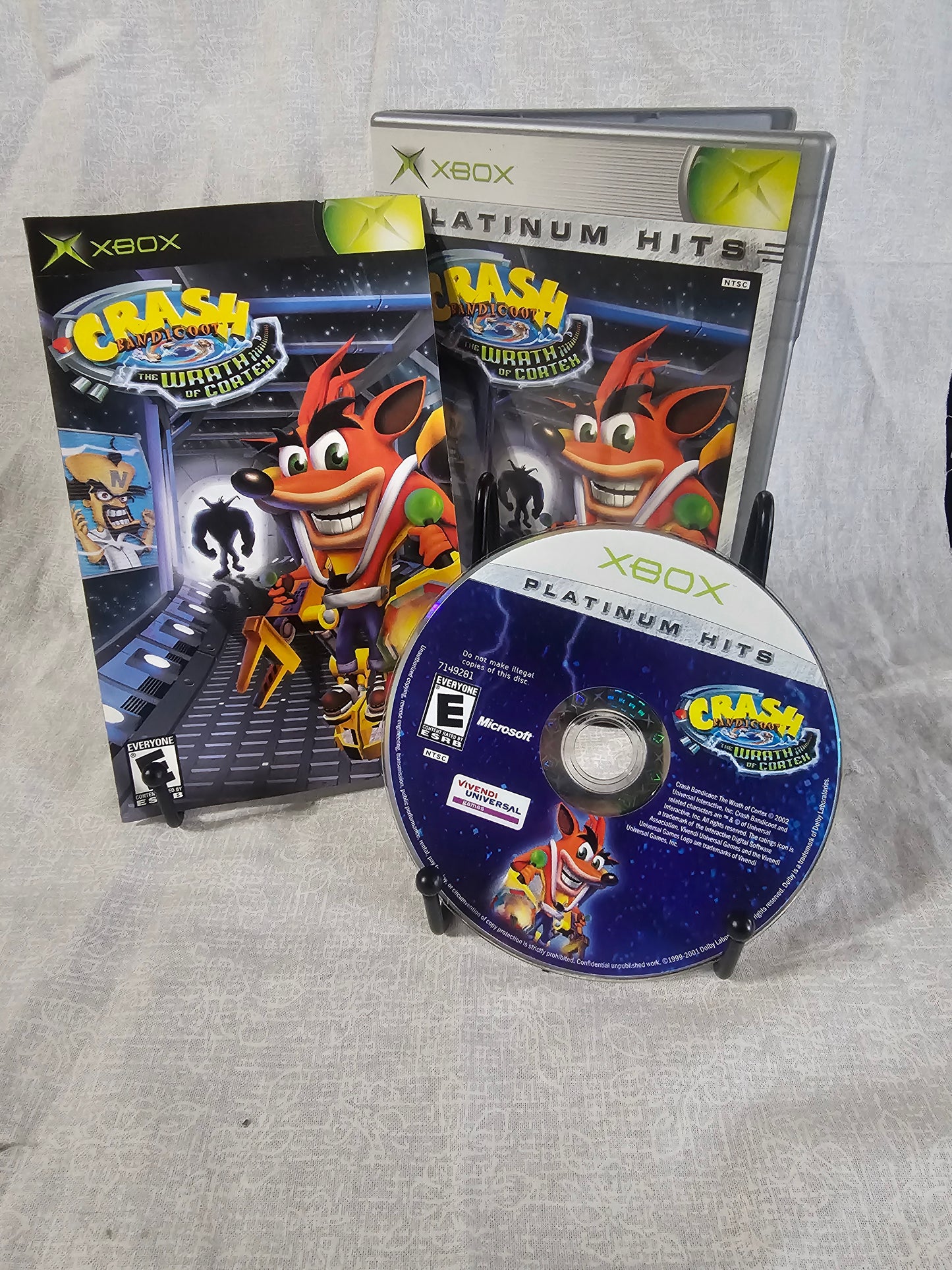 Crash Bandicoot: The Wrath of Cortex (Microsoft Xbox, 2003) Registration Card