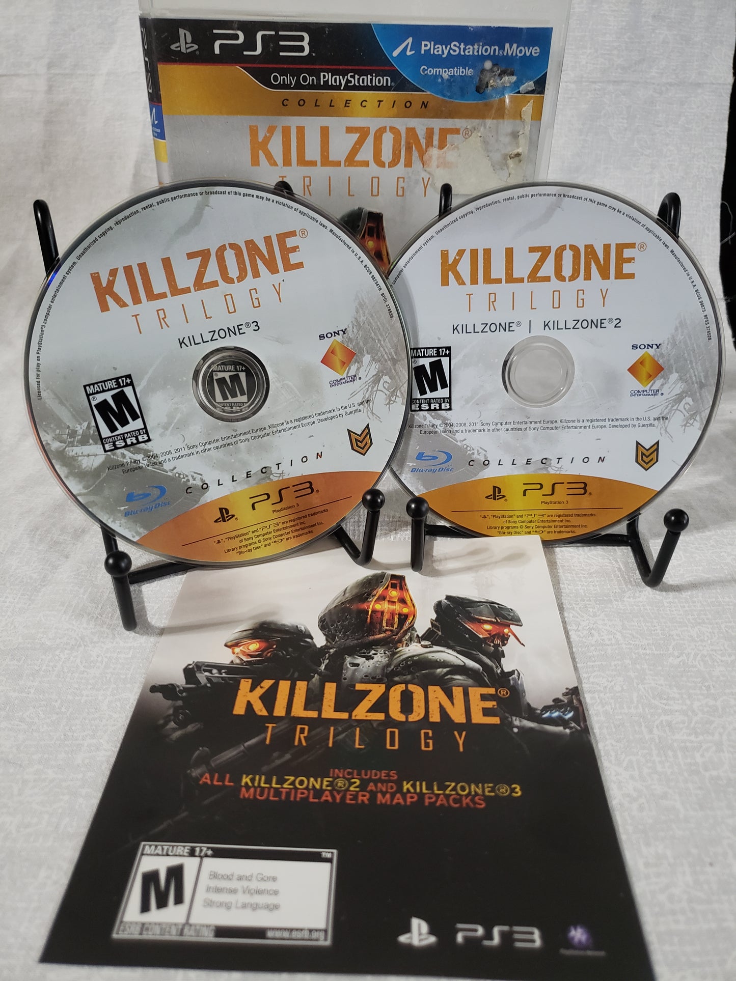 Killzone Trilogy (Sony PlayStation 3, 2012) Complete 2 Disc Set