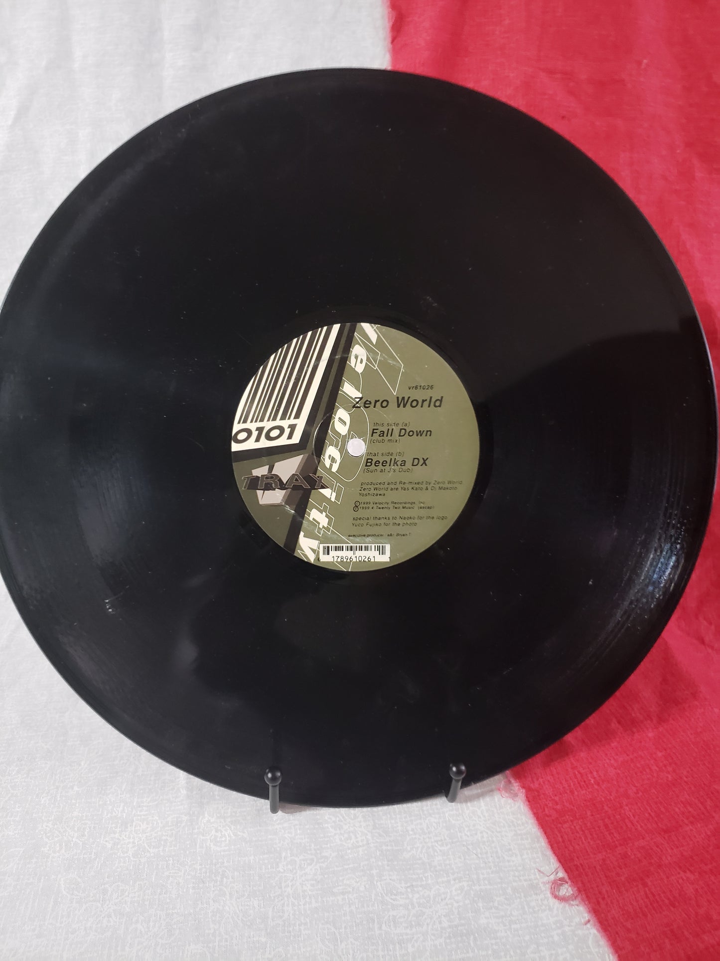 Zero World – Fall Down Velocity Recordings VR 61026 1999 Electronic Vinyl 12" LP