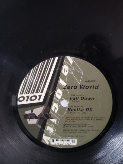 Zero World – Fall Down Velocity Recordings VR 61026 1999 Electronic Vinyl 12" LP