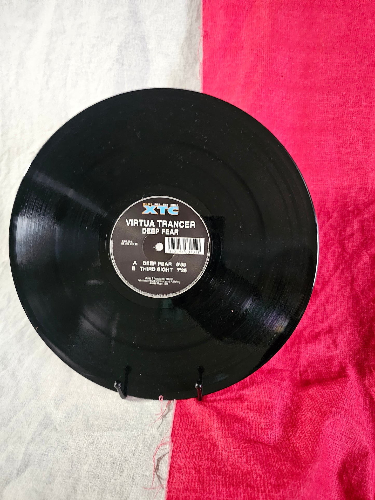 Virtual Trancer Deep Fear Vinyl Record EX Bonzai Music Belgian 1999 1st Press EX