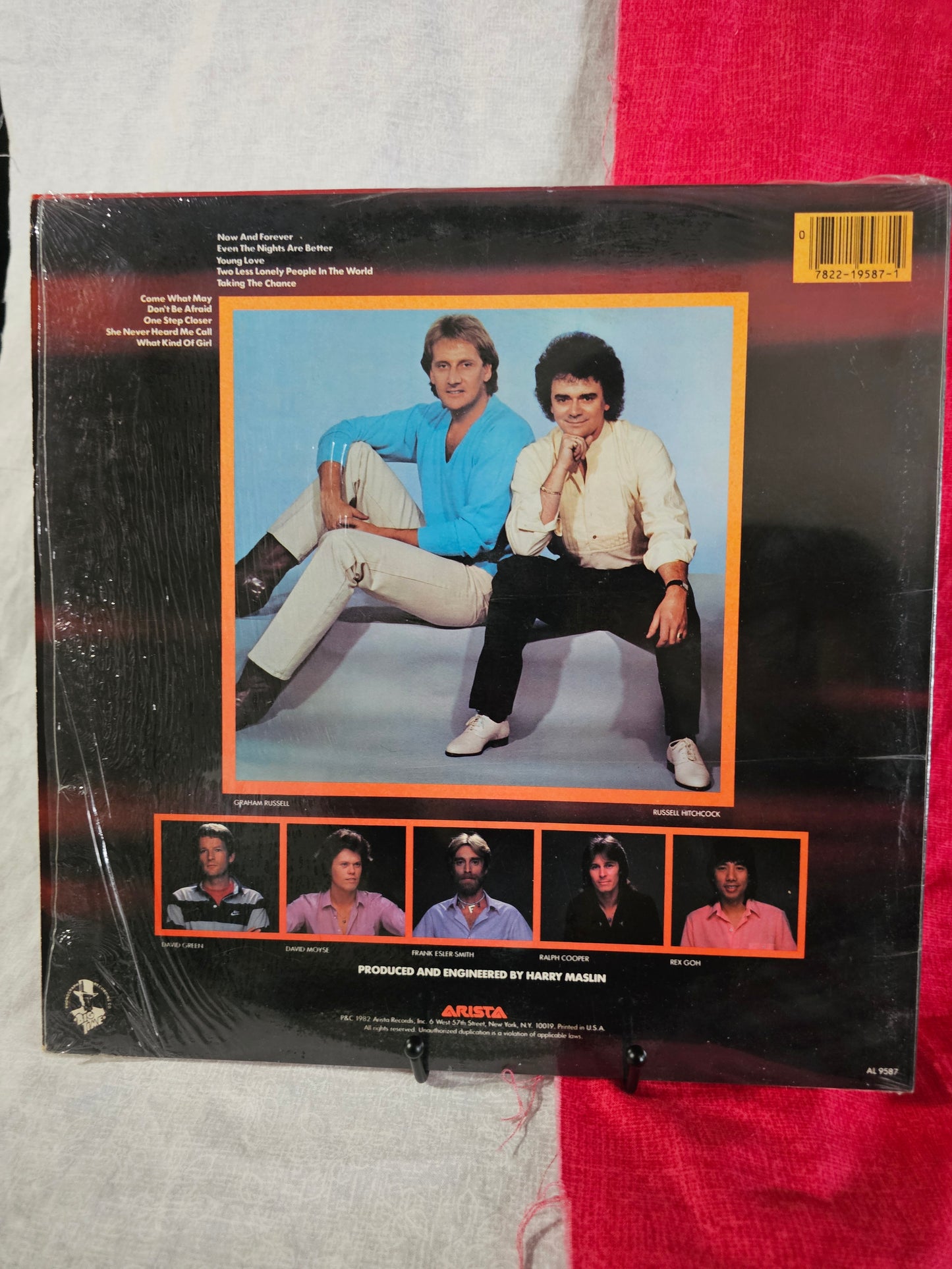 Air Supply Now And Forever Vinyl LP Arista AL 9587 Pop Rock Black 12" 33 EX/EX
