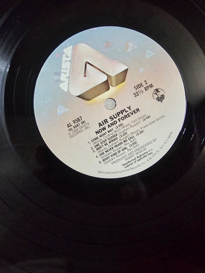 Air Supply Now And Forever Vinyl LP Arista AL 9587 Pop Rock Black 12" 33 EX/EX