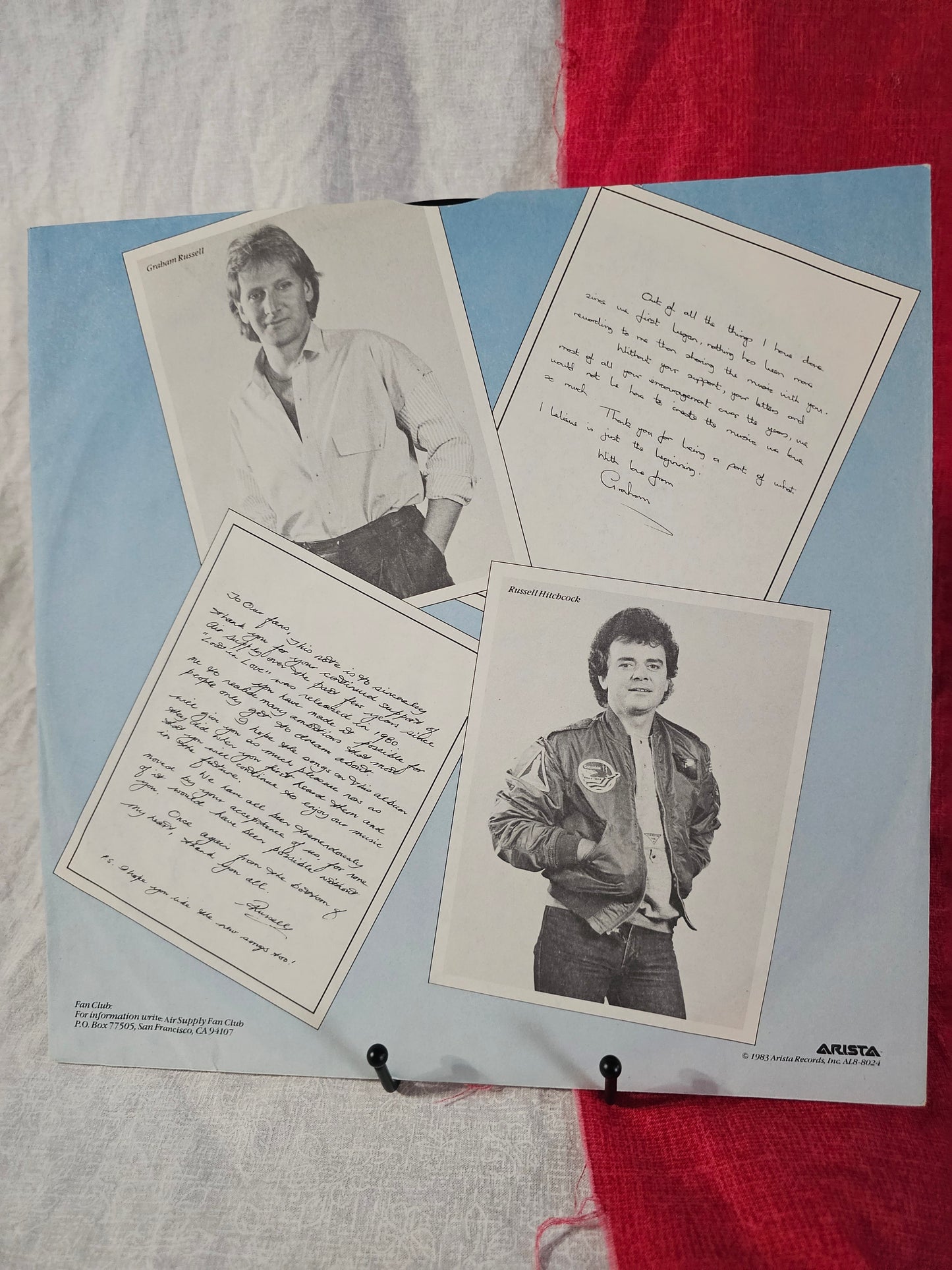 AIR SUPPLY Greatest Hits - Original USA 1983 Vinyl LP w/ Inner: Arista AL8-8024