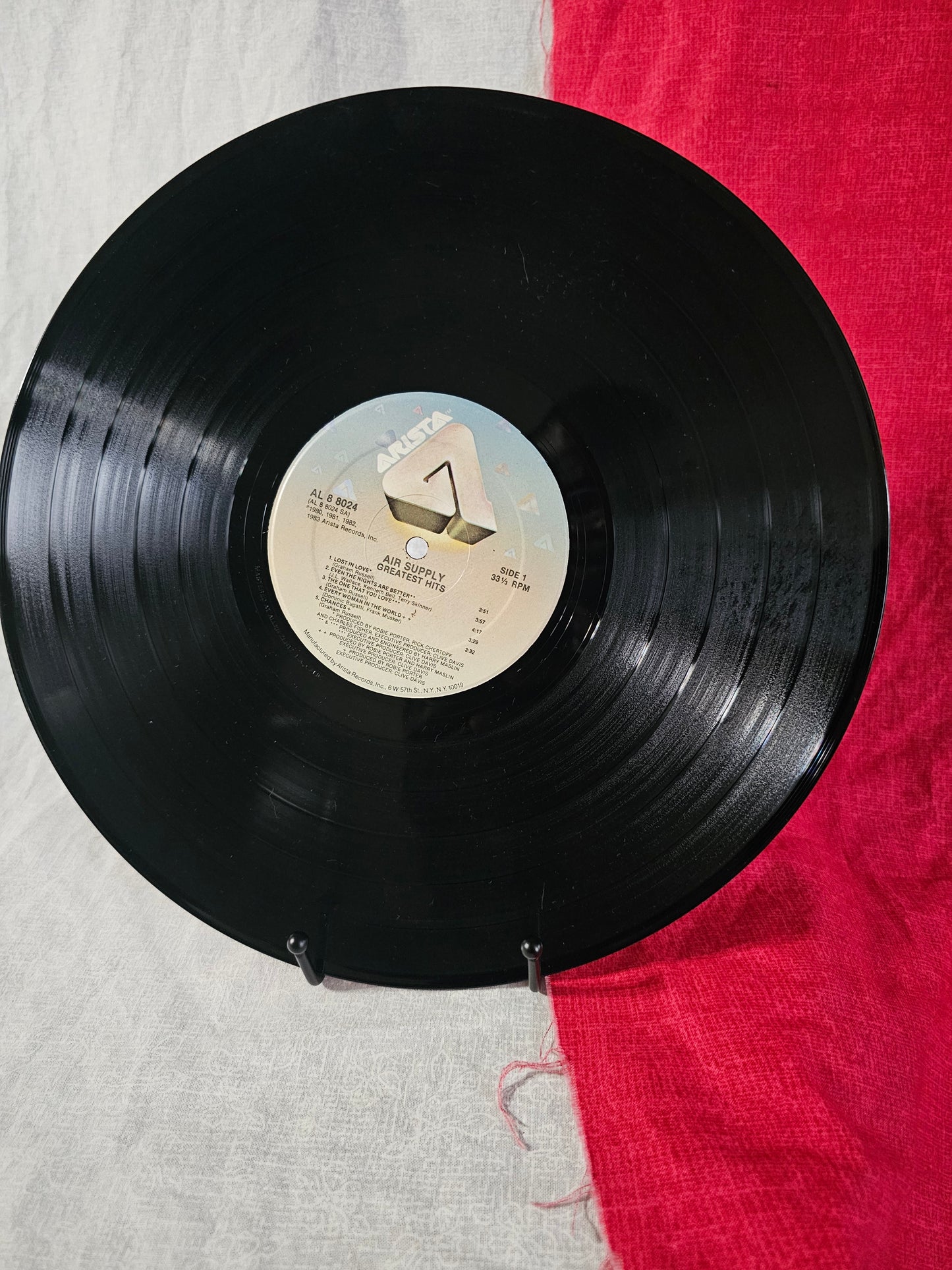 AIR SUPPLY Greatest Hits - Original USA 1983 Vinyl LP w/ Inner: Arista AL8-8024