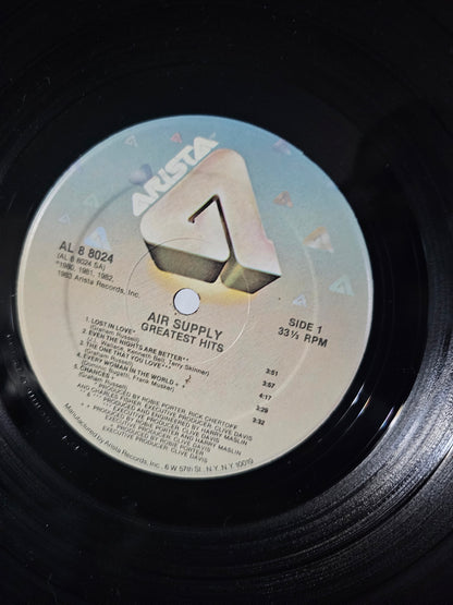 AIR SUPPLY Greatest Hits - Original USA 1983 Vinyl LP w/ Inner: Arista AL8-8024