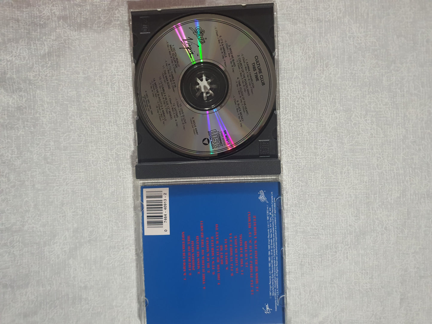 Culture Club This Time Music CD Album 1987 Virgin Vintage Pop Epic EX/EX