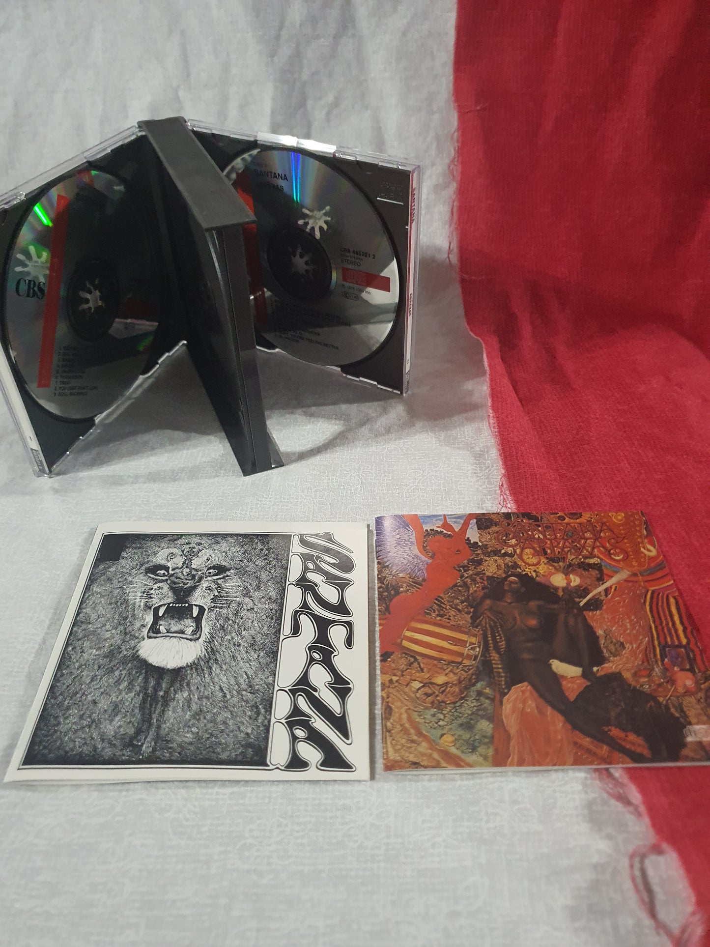 Santana Self Titled + Abraxas Album 2 CD Double Disc Bundle EX/EX CBS 4652212