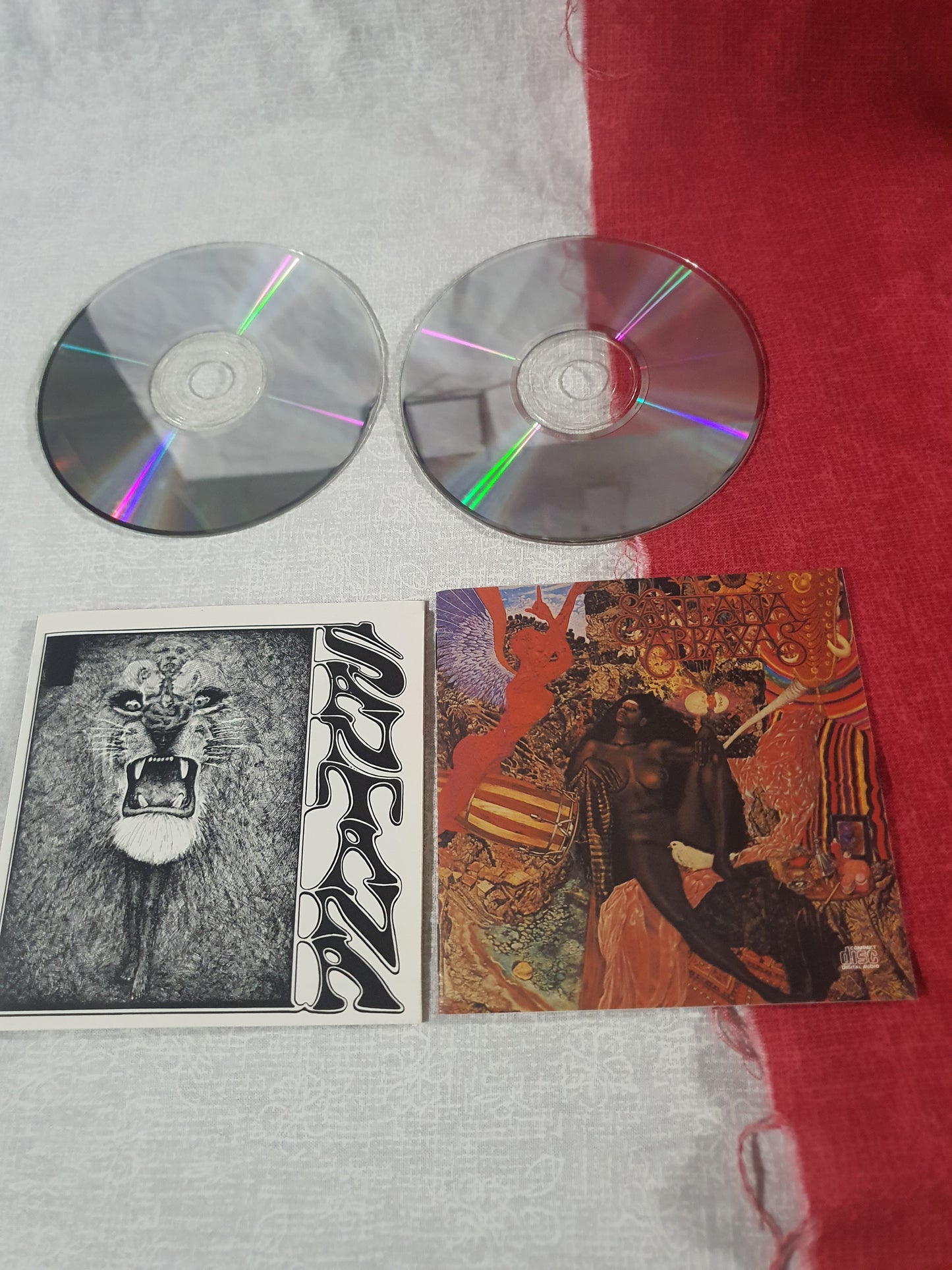 Santana Self Titled + Abraxas Album 2 CD Double Disc Bundle EX/EX CBS 4652212