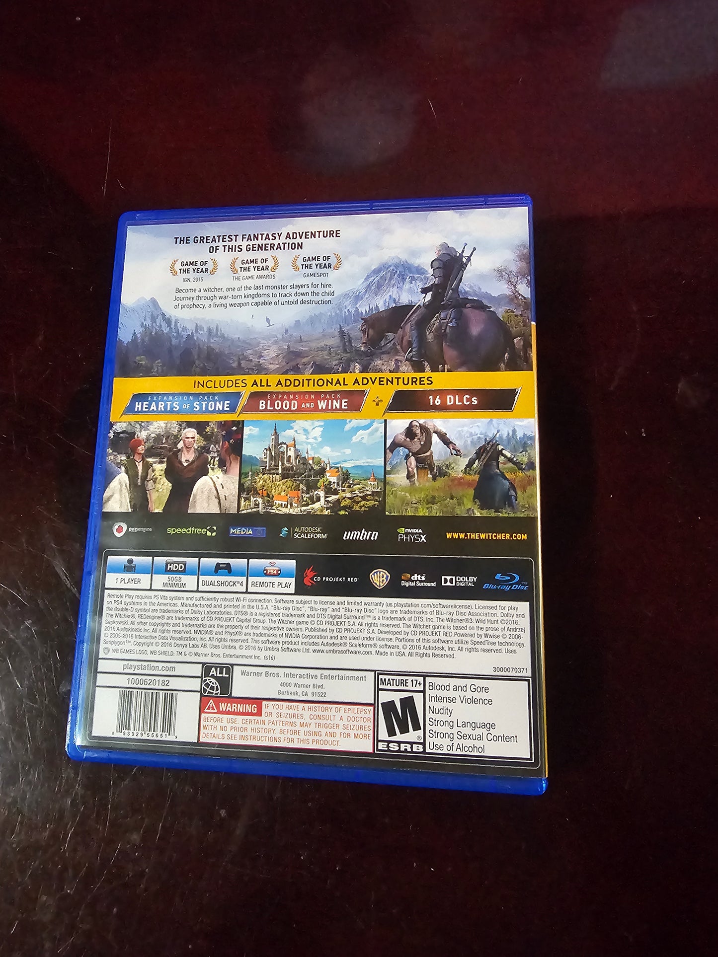 The Witcher 3: Wild Hunt - Complete Edition (Sony PlayStation 4) PS4 CIB Tested