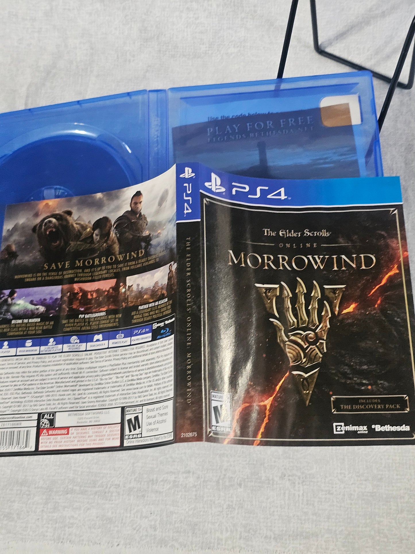 The Elder Scrolls Online: Morrowind Sony PlayStation 4 PS4 Game Tested Works