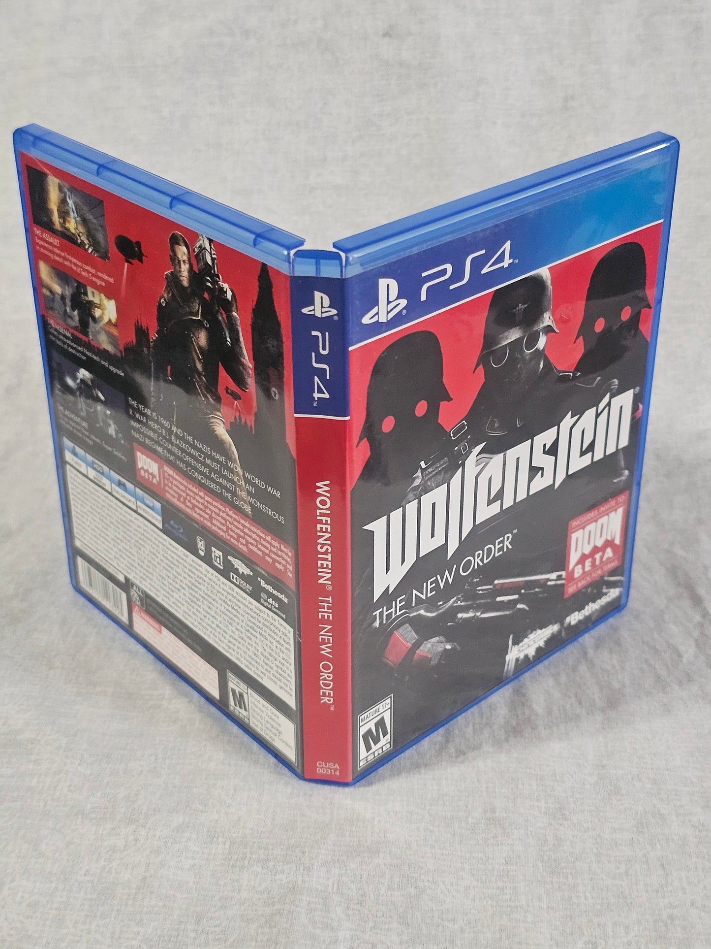 Wolfenstein: The New Order Complete CIB PS4 PlayStation 4 CUSA-00314 Tested