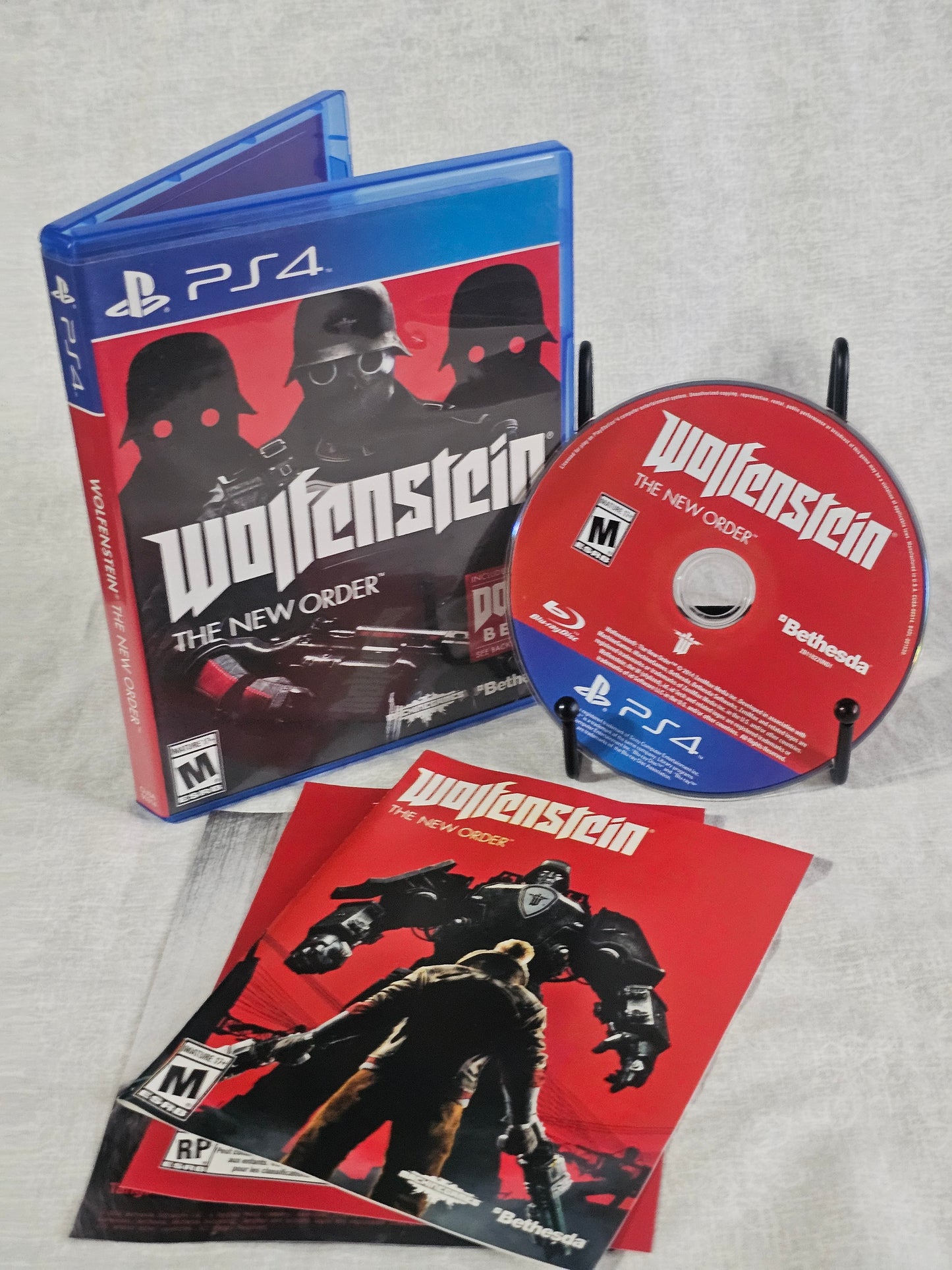 Wolfenstein: The New Order Complete CIB PS4 PlayStation 4 CUSA-00314 Tested