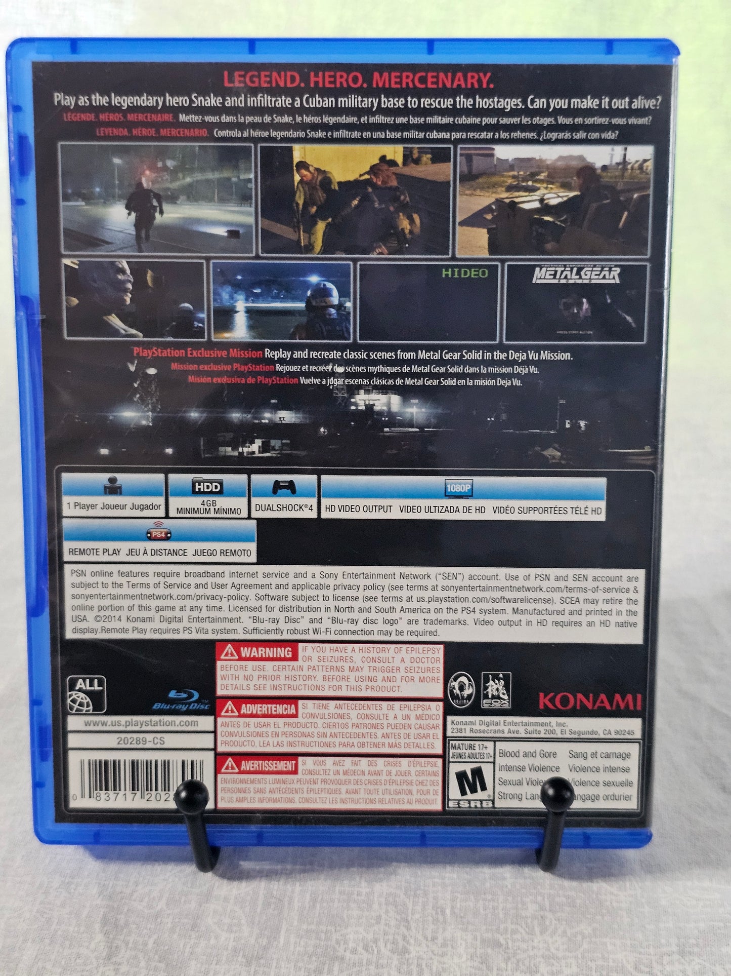 Metal Gear Solid V: Ground Zeroes (Sony PlayStation 4, 2014)