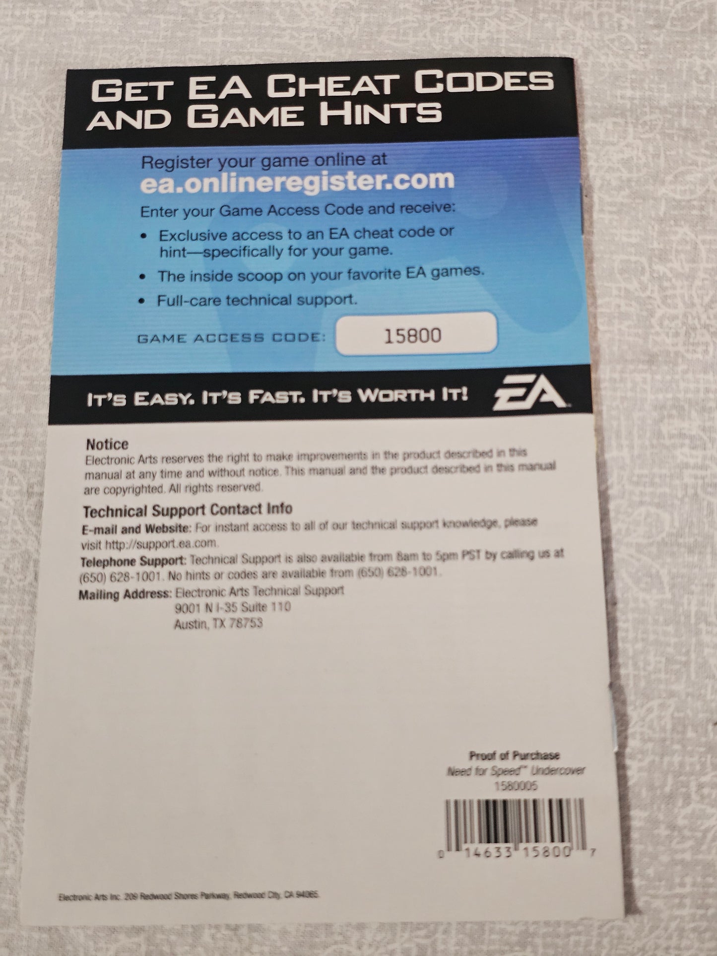 Need for Speed Undercover PlayStation 2 PS2 2008 Complete - CIB Racing Game | NFS Undercover EA Black Box