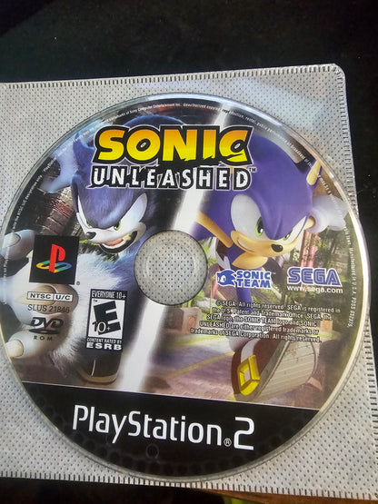 Sonic Unleashed (Sony PlayStation 2, 2008) Game Disc Very Good
