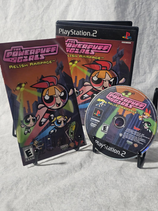 Powerpuff Girls: Relish Rampage (PlayStation 2, 2002) PS2 CIB Tested With Registration Card Y2K